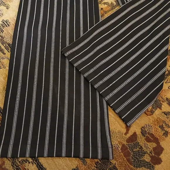 SOCIAL TOURIST Ultra High-Rise Black/Cream Trousers XS - Picture 5 of 12